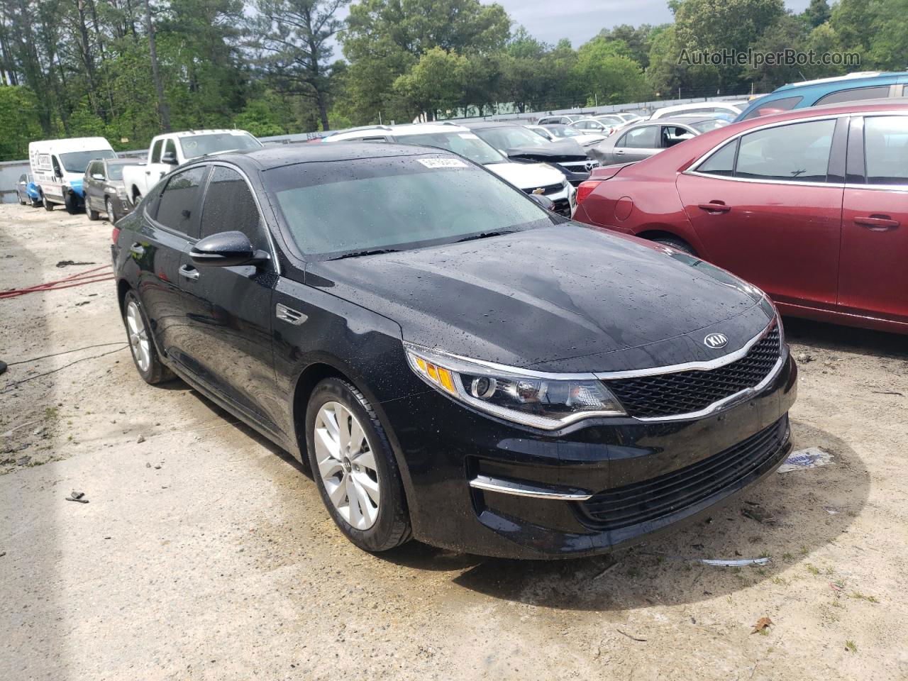 2018 Kia Optima Lx Black vin: 5XXGT4L35JG274362