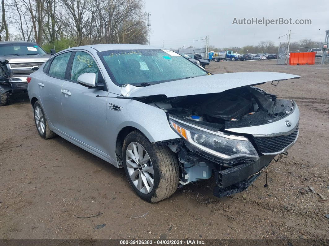 2016 Kia Optima Lx Silver vin: 5XXGT4L36GG003495