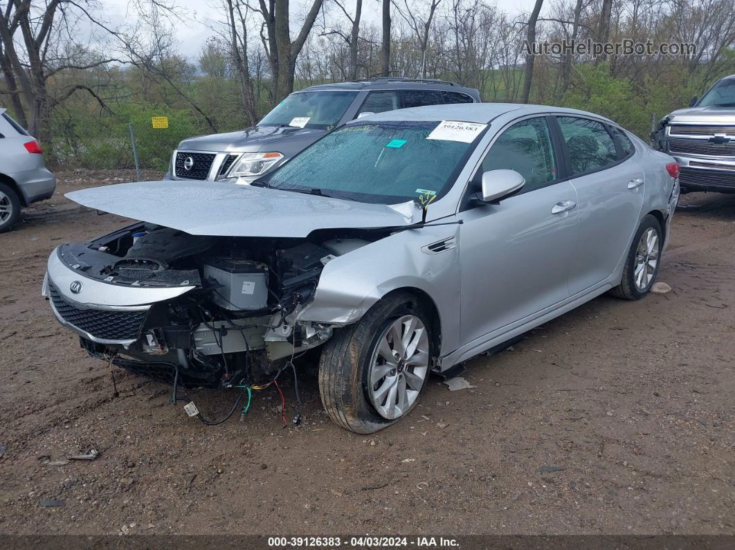 2016 Kia Optima Lx Silver vin: 5XXGT4L36GG003495