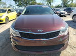 2016 Kia Optima Lx Burgundy vin: 5XXGT4L36GG019390