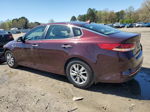 2016 Kia Optima Lx Burgundy vin: 5XXGT4L36GG043494