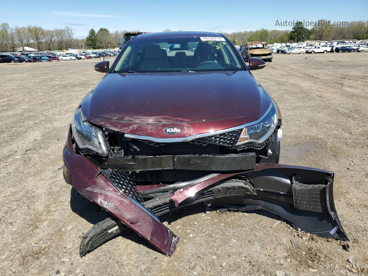 2016 Kia Optima Lx Burgundy vin: 5XXGT4L36GG043494