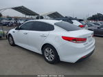 2016 Kia Optima Lx White vin: 5XXGT4L36GG054818