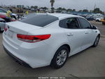 2016 Kia Optima Lx White vin: 5XXGT4L36GG054818