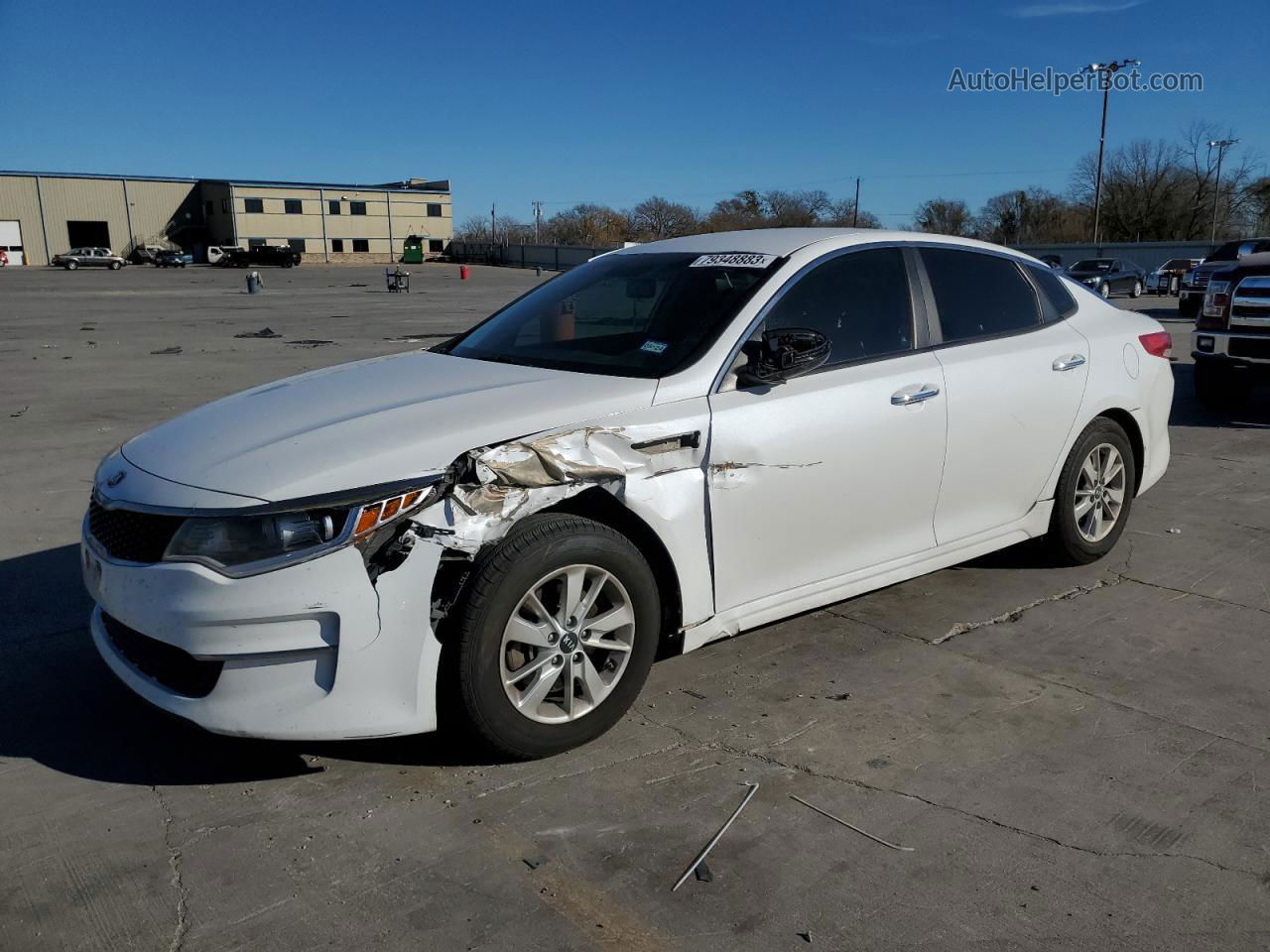 2016 Kia Optima Lx Белый vin: 5XXGT4L36GG055743