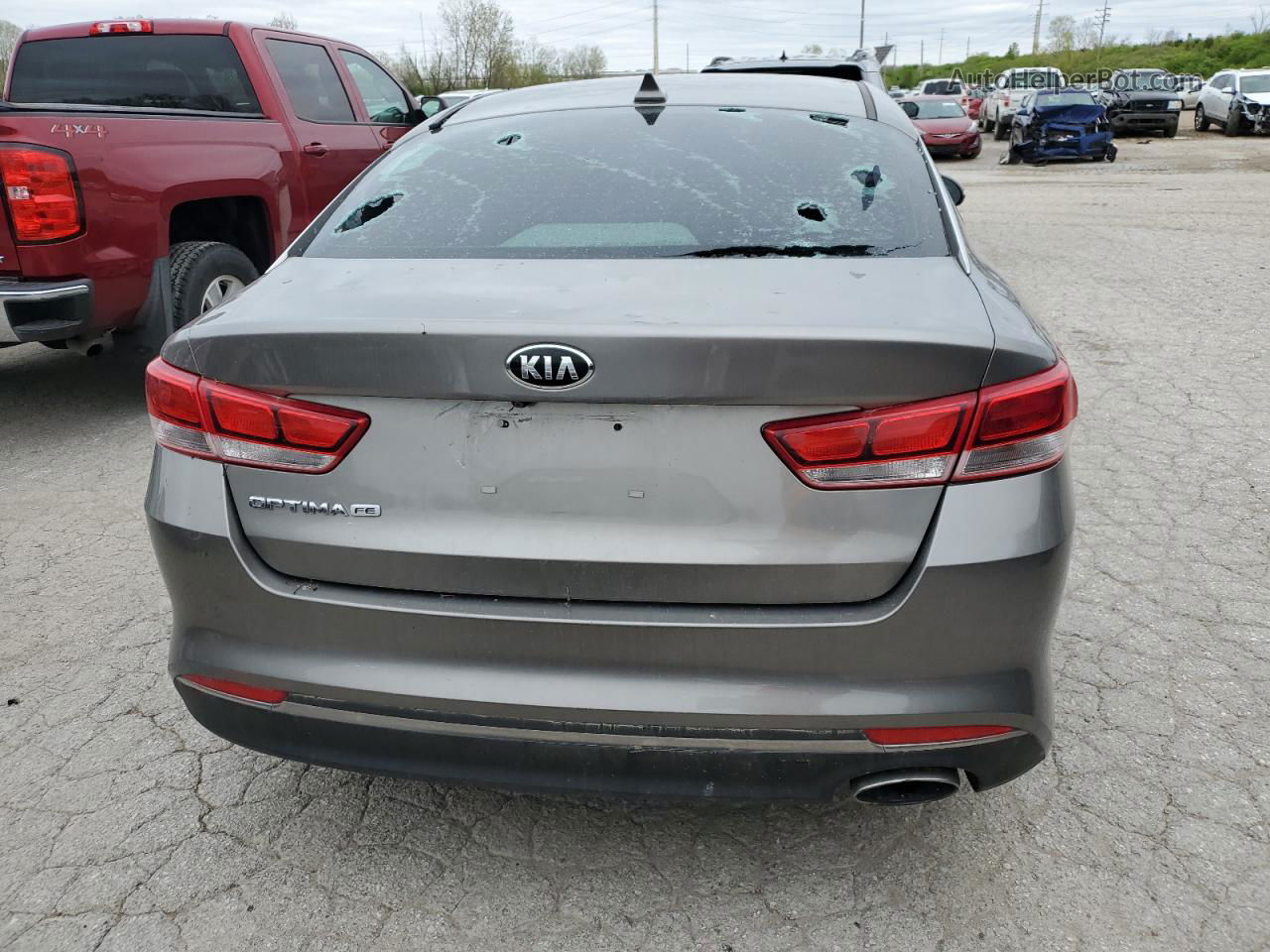 2016 Kia Optima Lx Gray vin: 5XXGT4L36GG104617