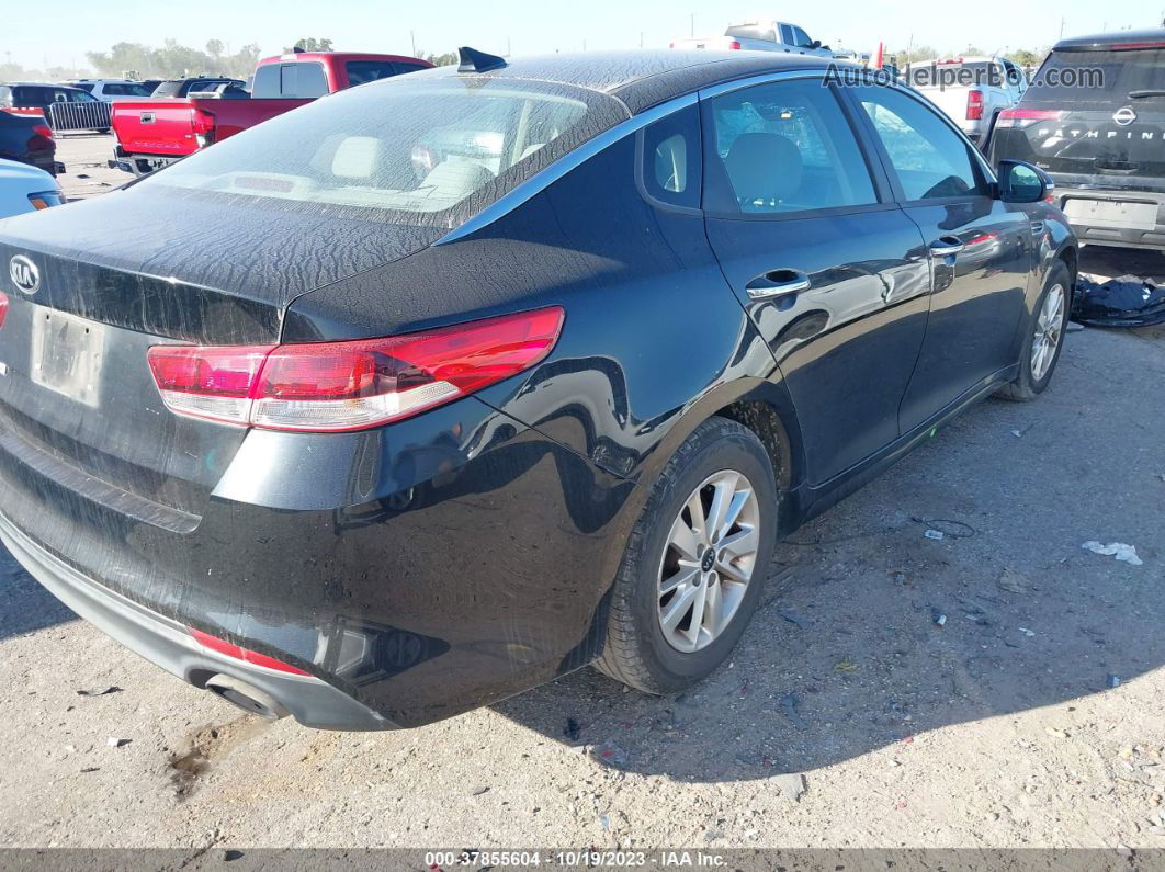 2016 Kia Optima Lx Черный vin: 5XXGT4L36GG104780