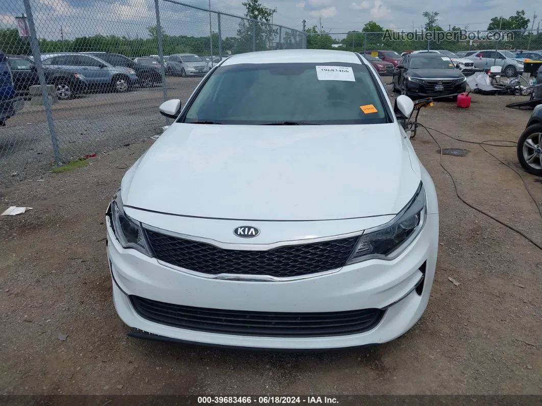 2016 Kia Optima Lx Белый vin: 5XXGT4L36GG111051