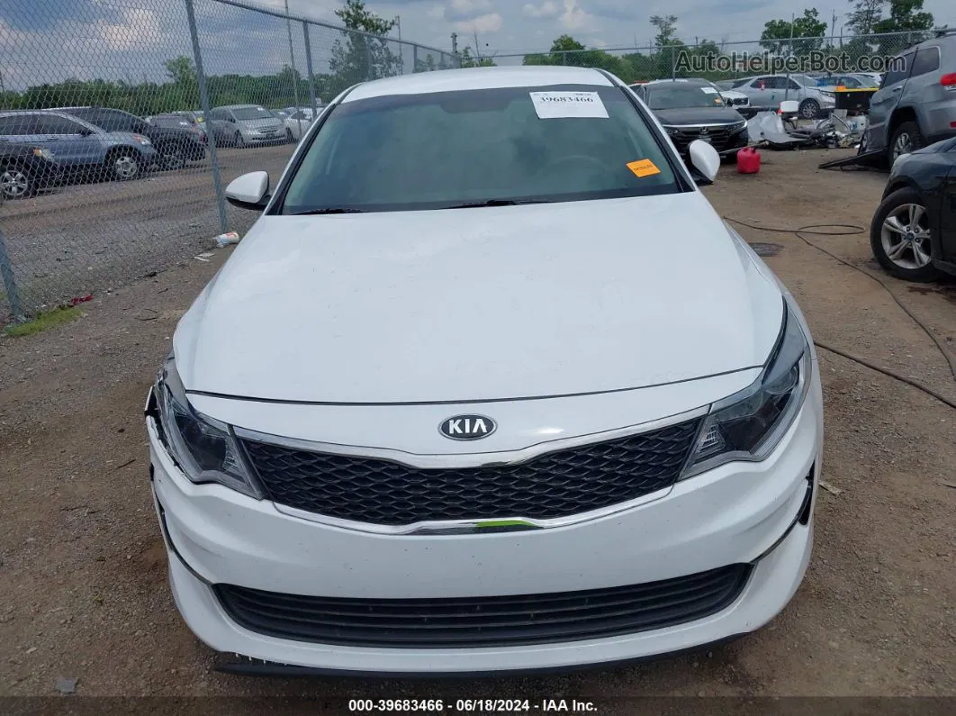 2016 Kia Optima Lx Белый vin: 5XXGT4L36GG111051