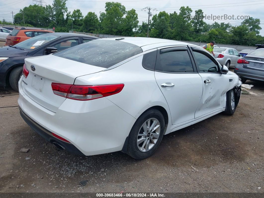 2016 Kia Optima Lx Белый vin: 5XXGT4L36GG111051