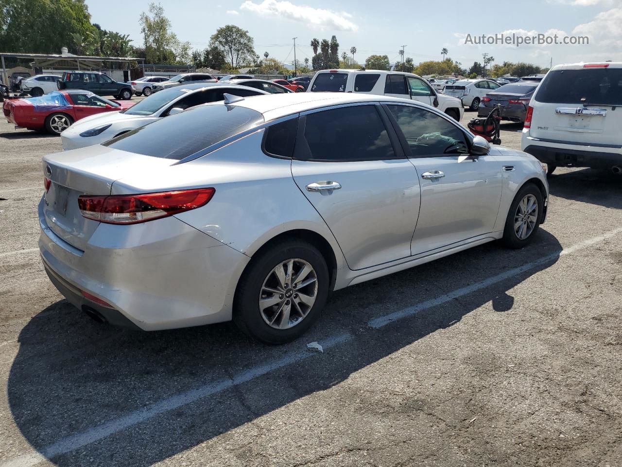 2016 Kia Optima Lx Silver vin: 5XXGT4L36GG118064