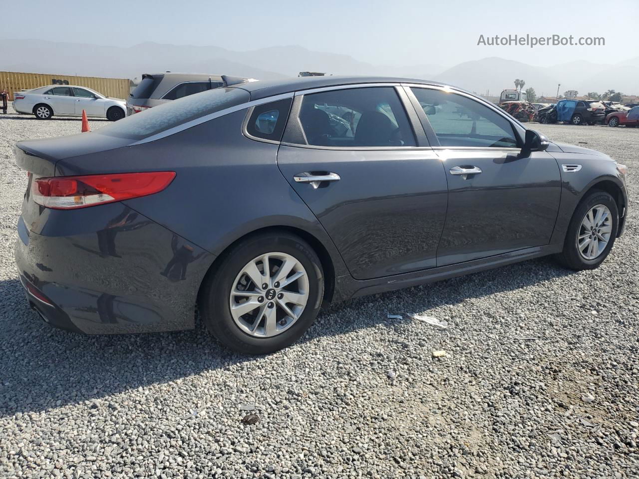 2017 Kia Optima Lx Gray vin: 5XXGT4L36HG137442