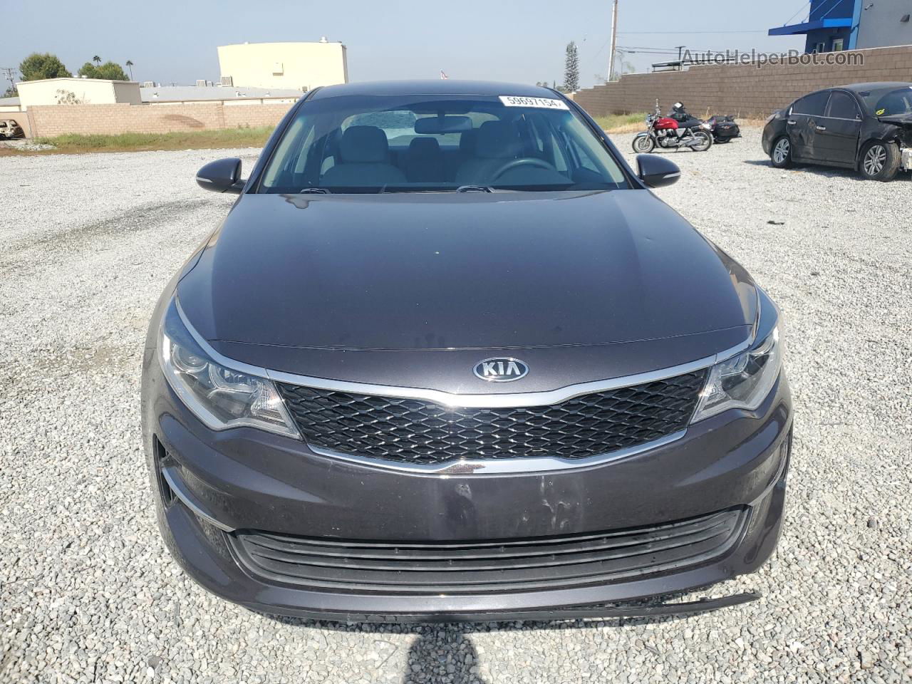 2017 Kia Optima Lx Gray vin: 5XXGT4L36HG137442