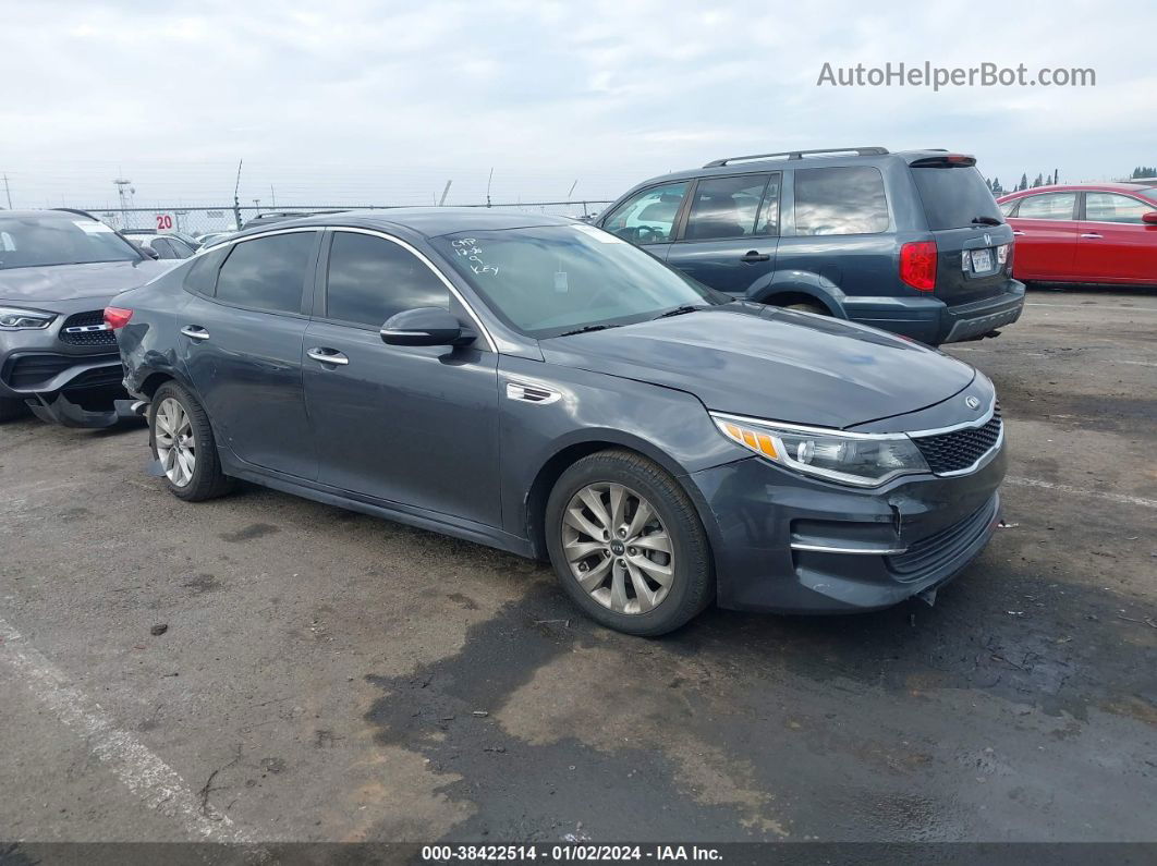 2017 Kia Optima Lx Gray vin: 5XXGT4L36HG139997