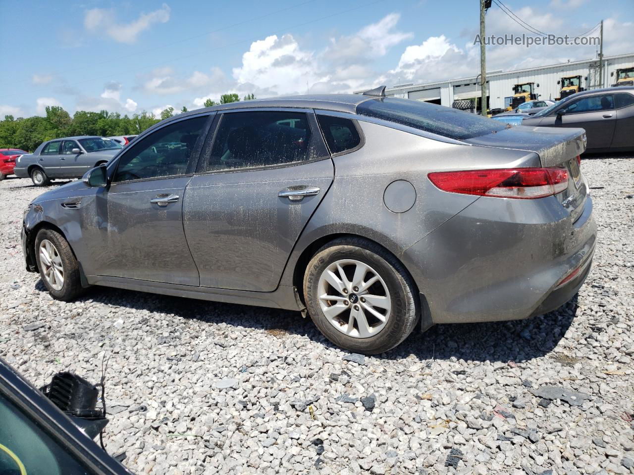 2017 Kia Optima Lx Серый vin: 5XXGT4L36HG144861