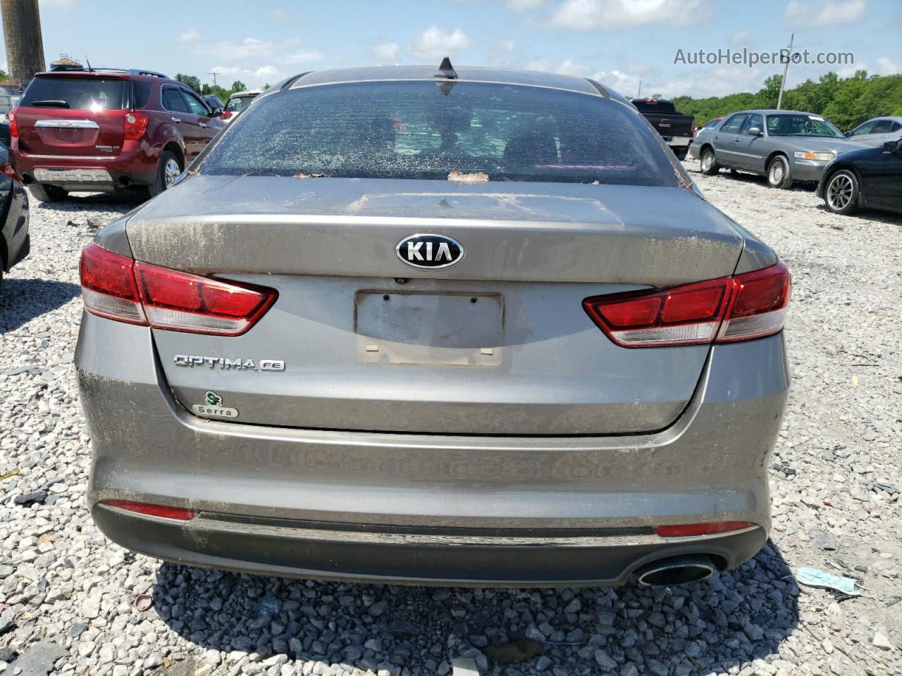 2017 Kia Optima Lx Серый vin: 5XXGT4L36HG144861