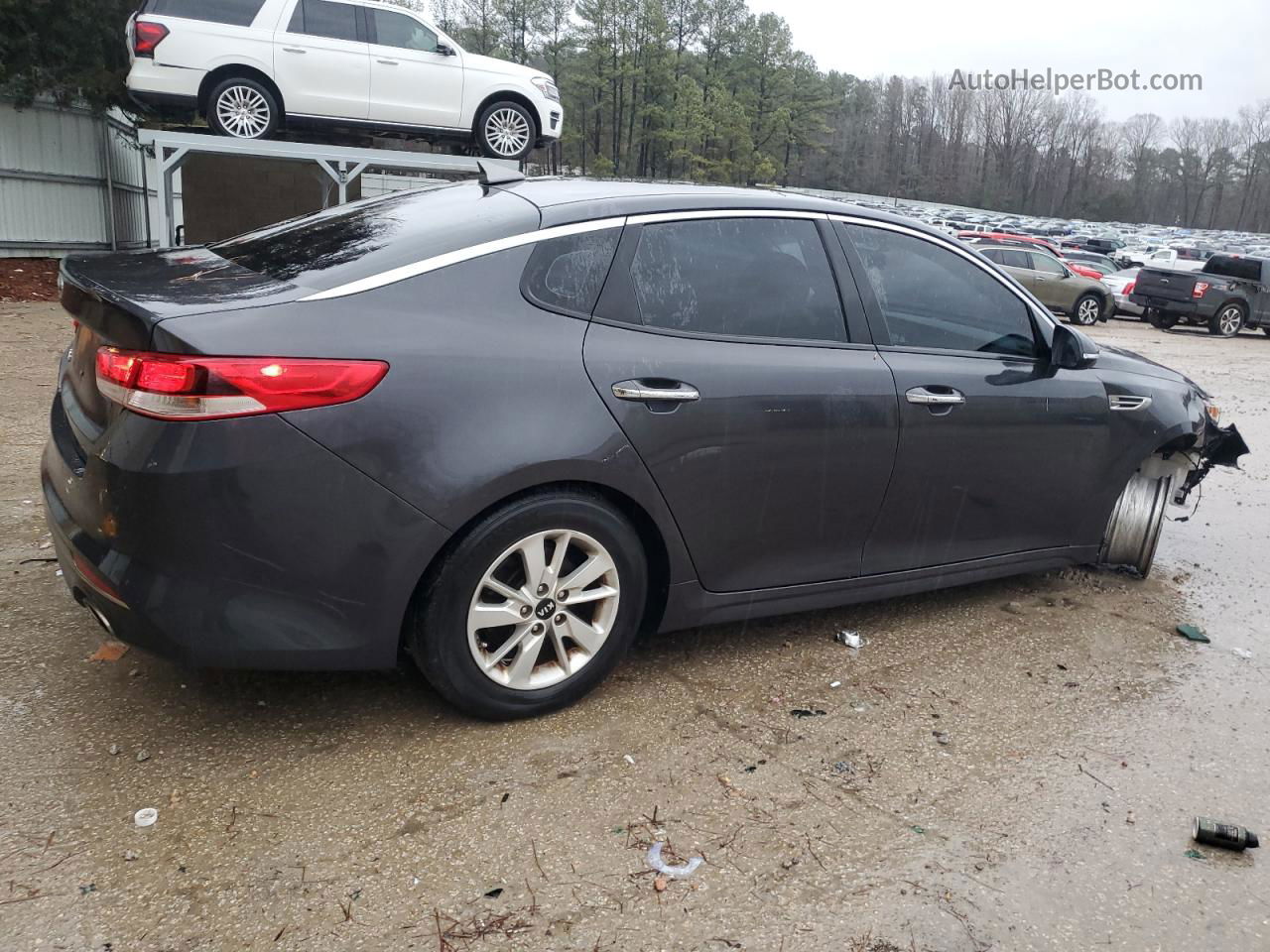 2017 Kia Optima Lx Gray vin: 5XXGT4L36HG145007