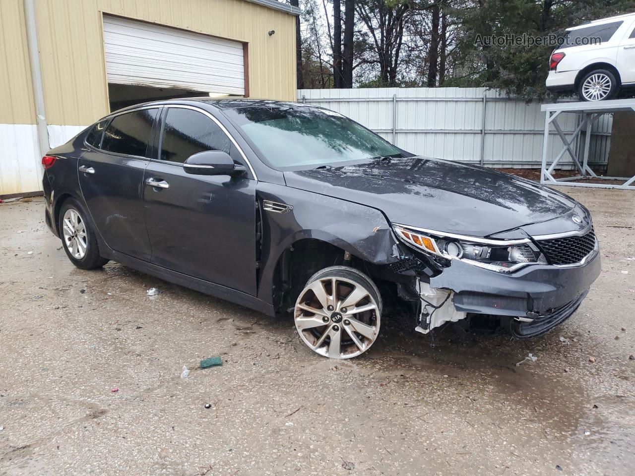 2017 Kia Optima Lx Gray vin: 5XXGT4L36HG145007