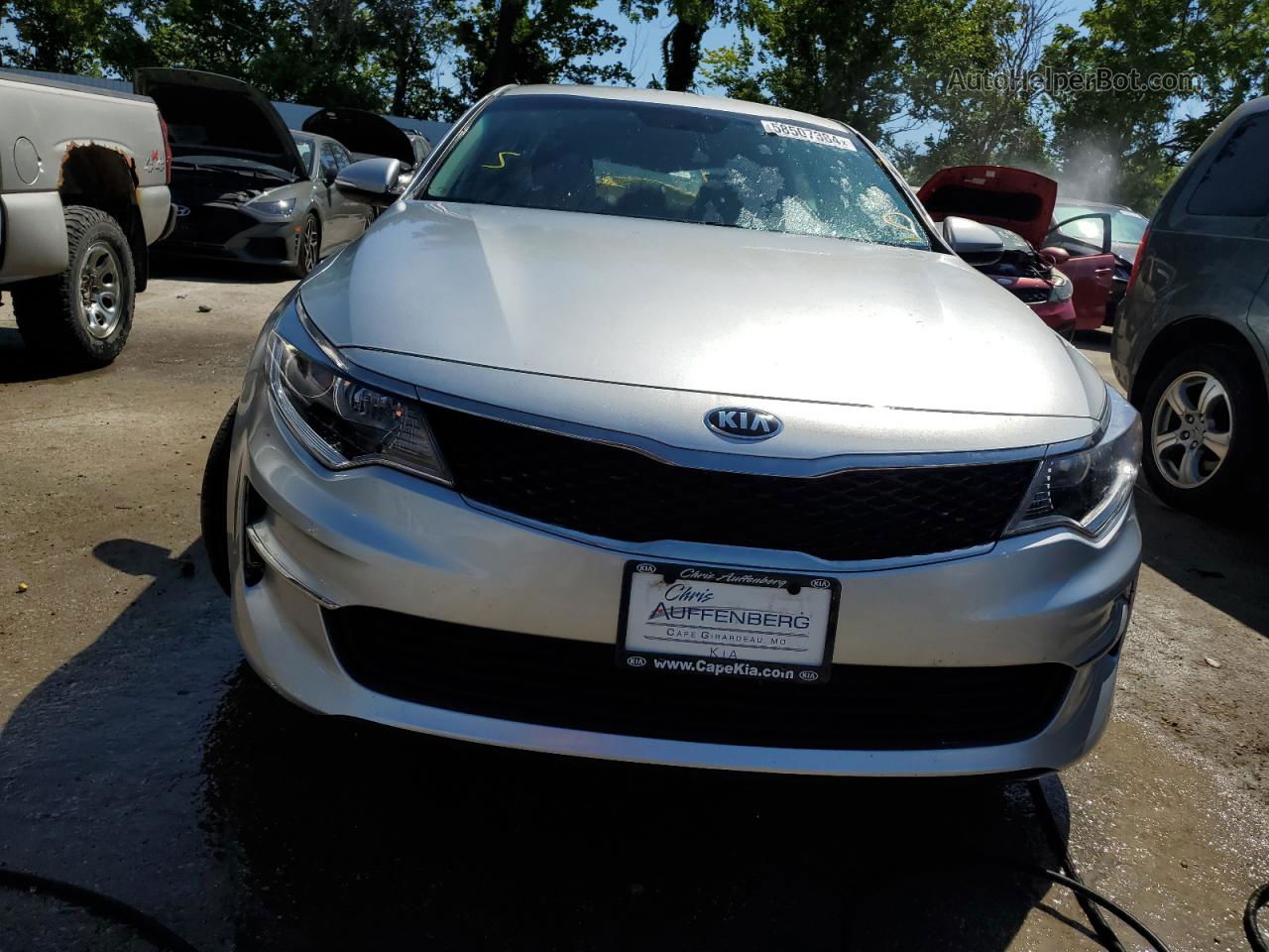 2017 Kia Optima Lx Silver vin: 5XXGT4L36HG147100