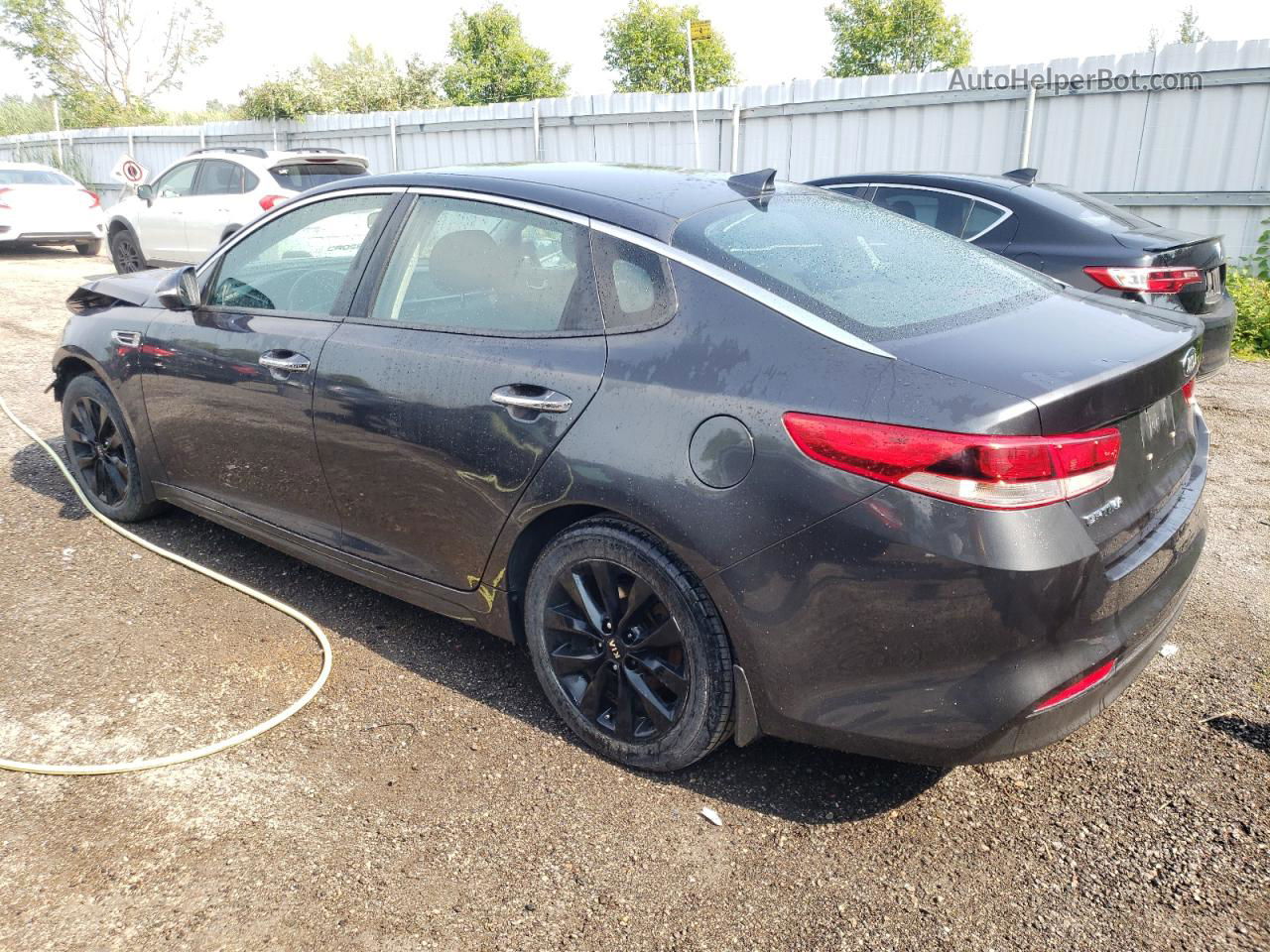 2018 Kia Optima Lx Gray vin: 5XXGT4L36JG182533