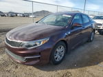 2018 Kia Optima Lx Burgundy vin: 5XXGT4L36JG189997