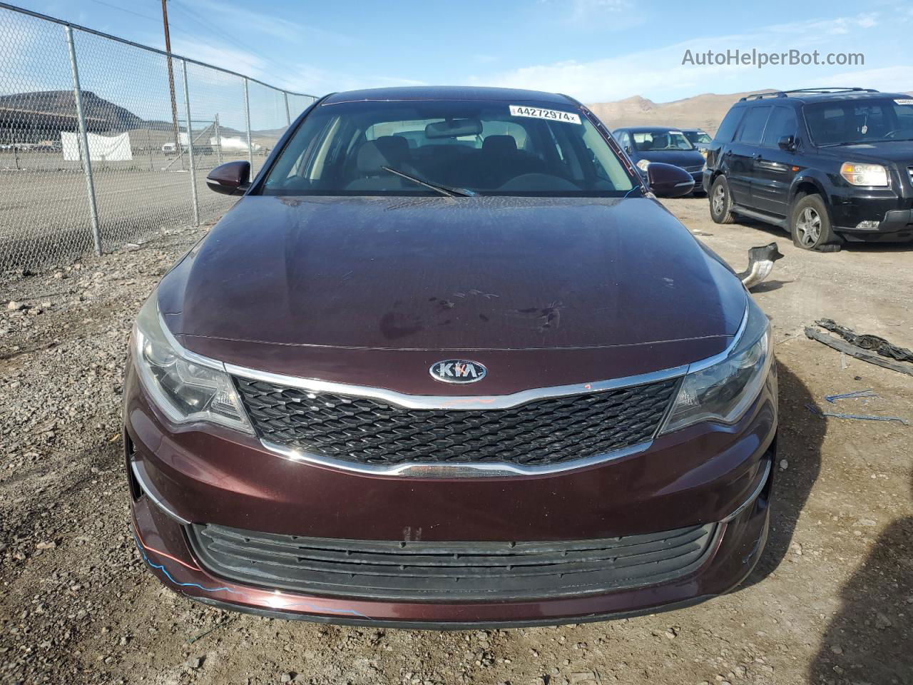 2018 Kia Optima Lx Burgundy vin: 5XXGT4L36JG189997