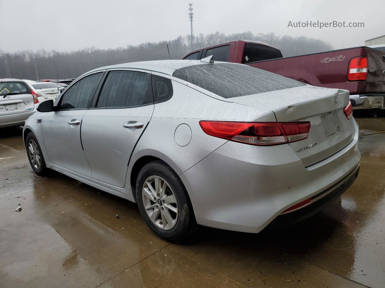 2018 Kia Optima Lx Silver vin: 5XXGT4L36JG192561