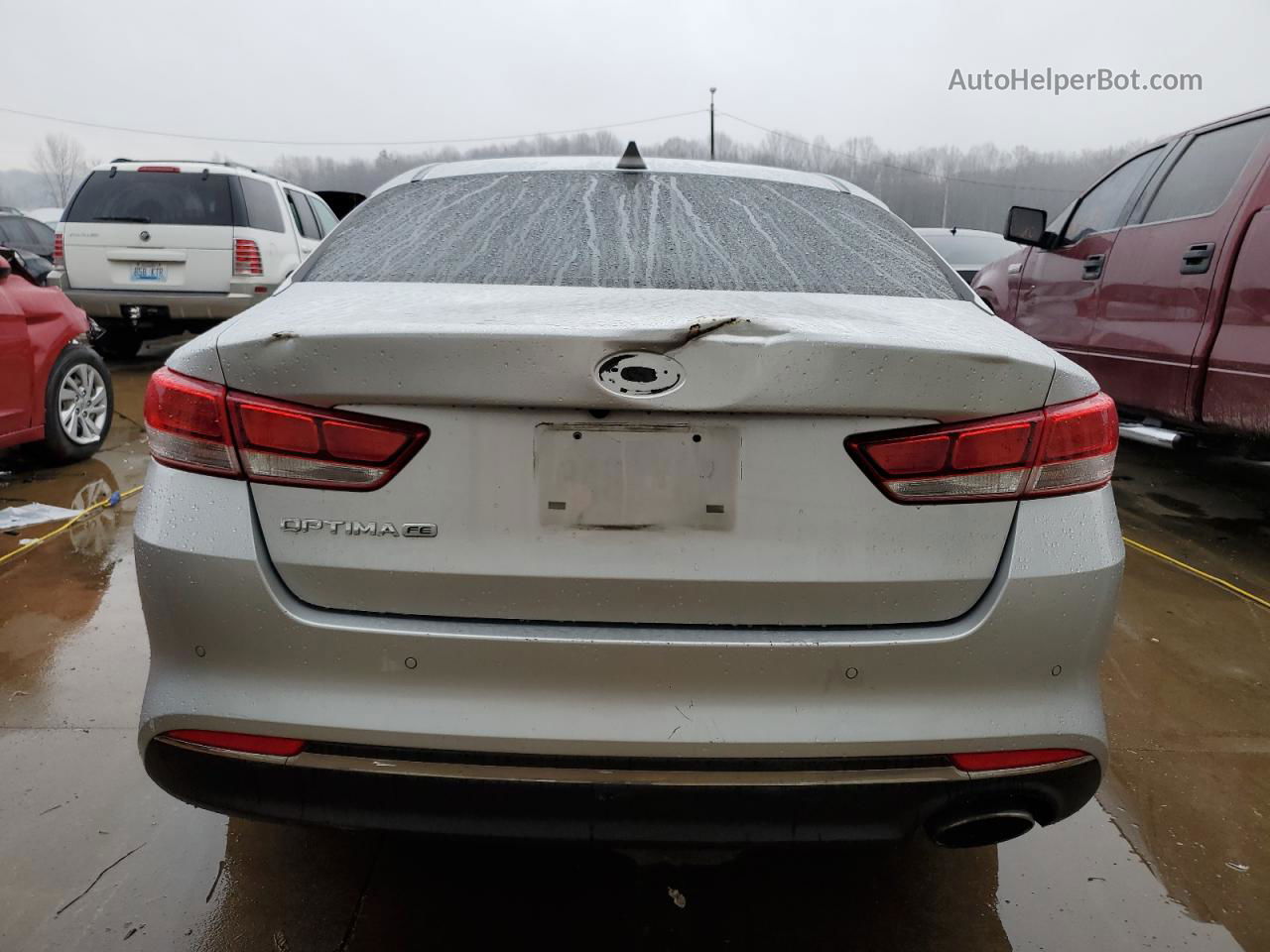 2018 Kia Optima Lx Silver vin: 5XXGT4L36JG192561