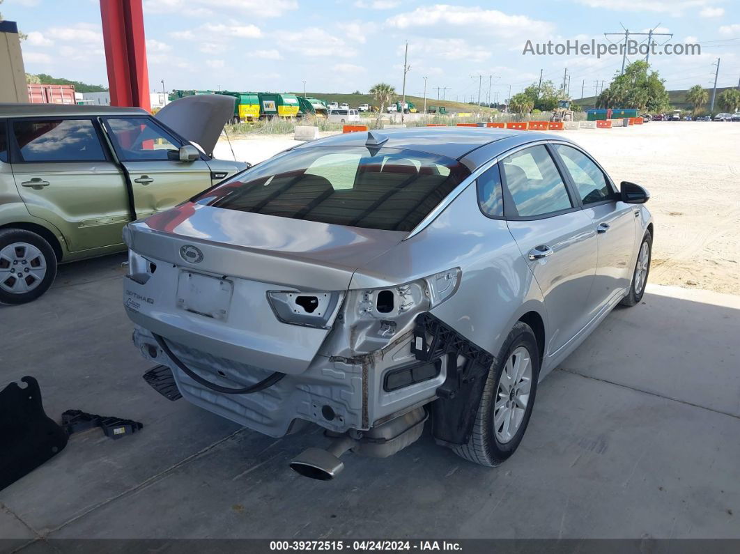 2018 Kia Optima Lx Silver vin: 5XXGT4L36JG227812