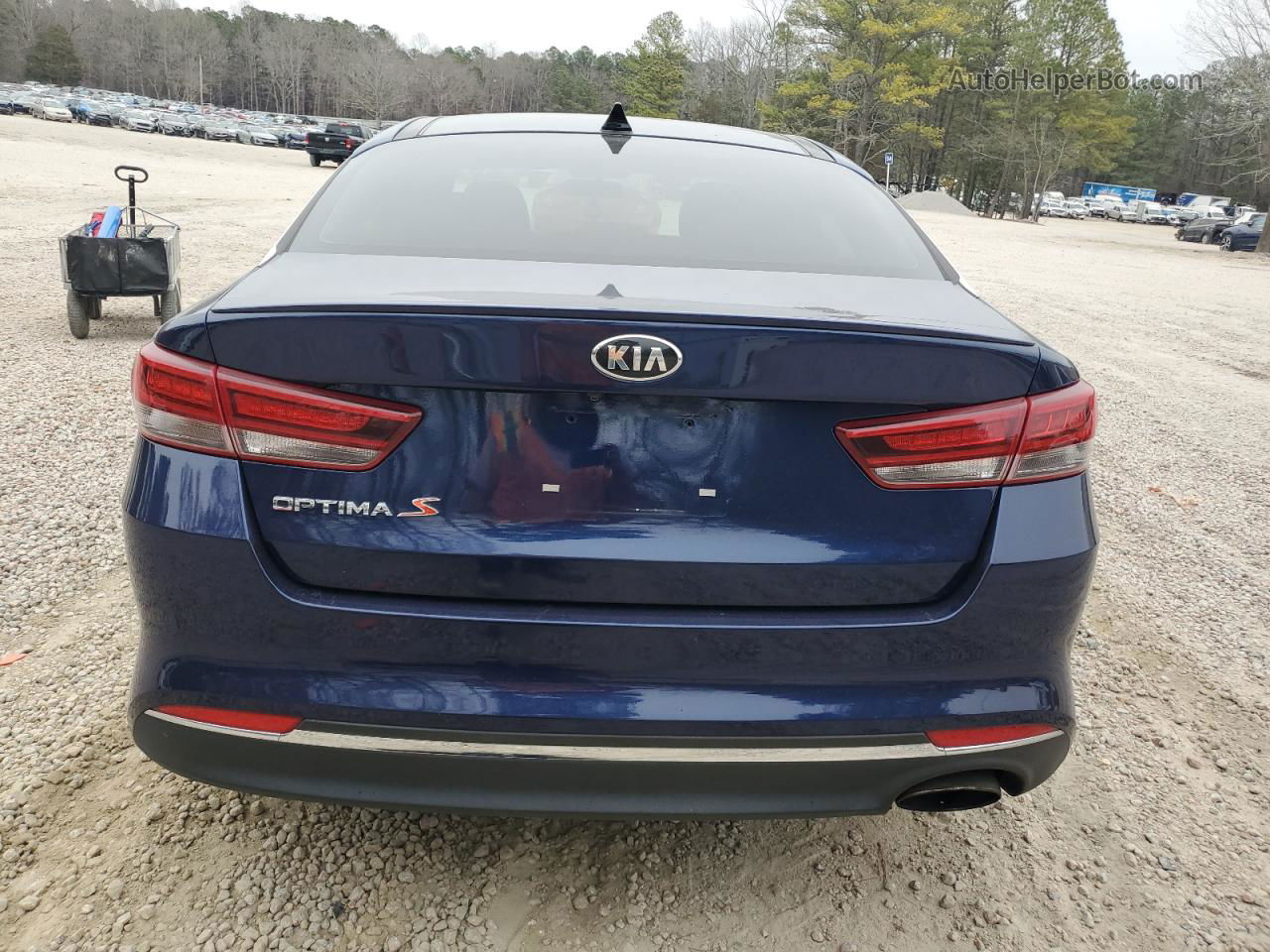 2018 Kia Optima Lx Синий vin: 5XXGT4L36JG255335