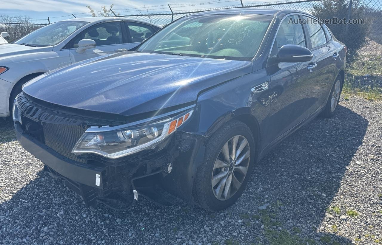 2018 Kia Optima Lx Blue vin: 5XXGT4L36JG263659