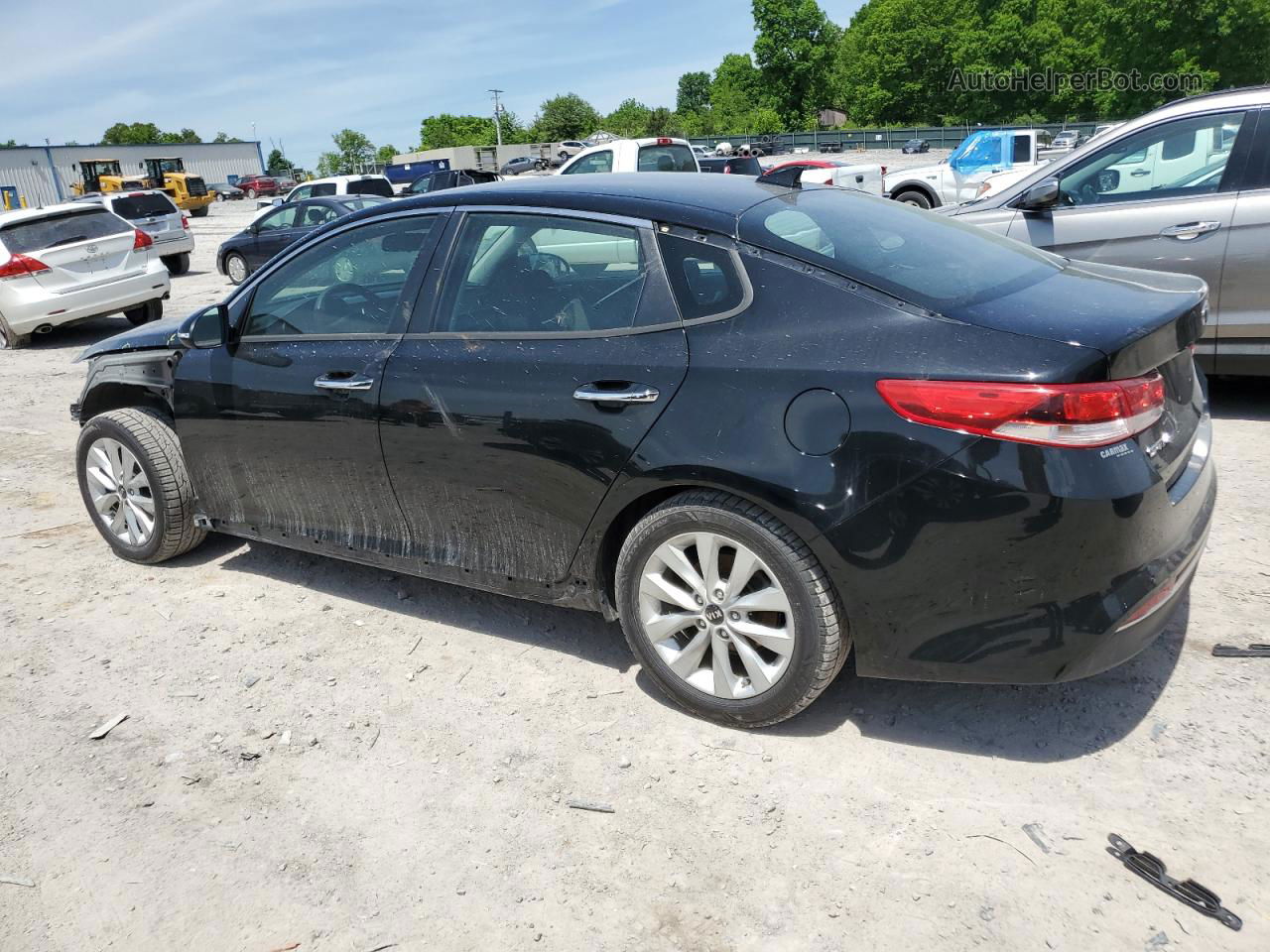 2018 Kia Optima Lx Black vin: 5XXGT4L36JG266660