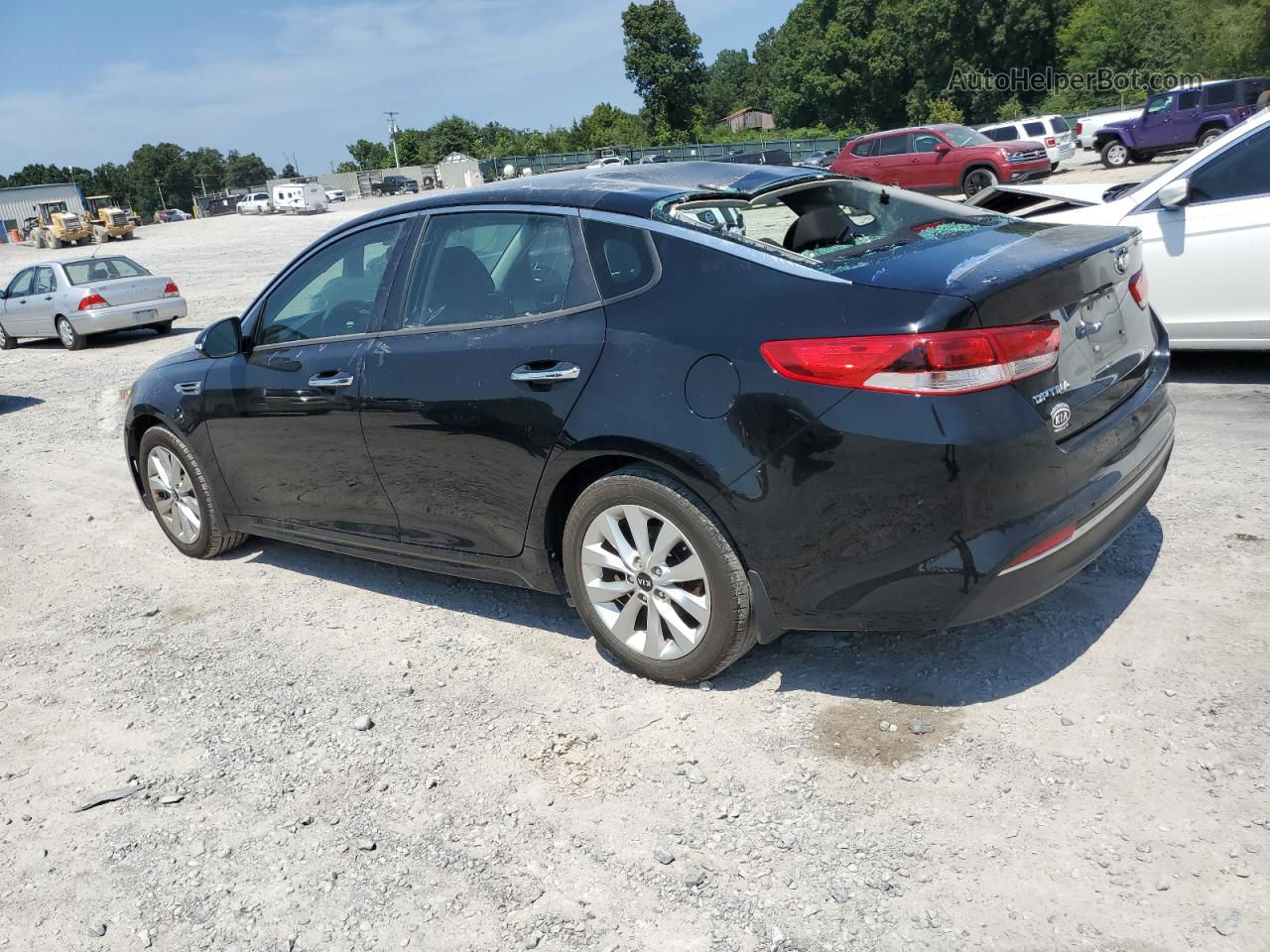 2018 Kia Optima Lx Black vin: 5XXGT4L36JG270059