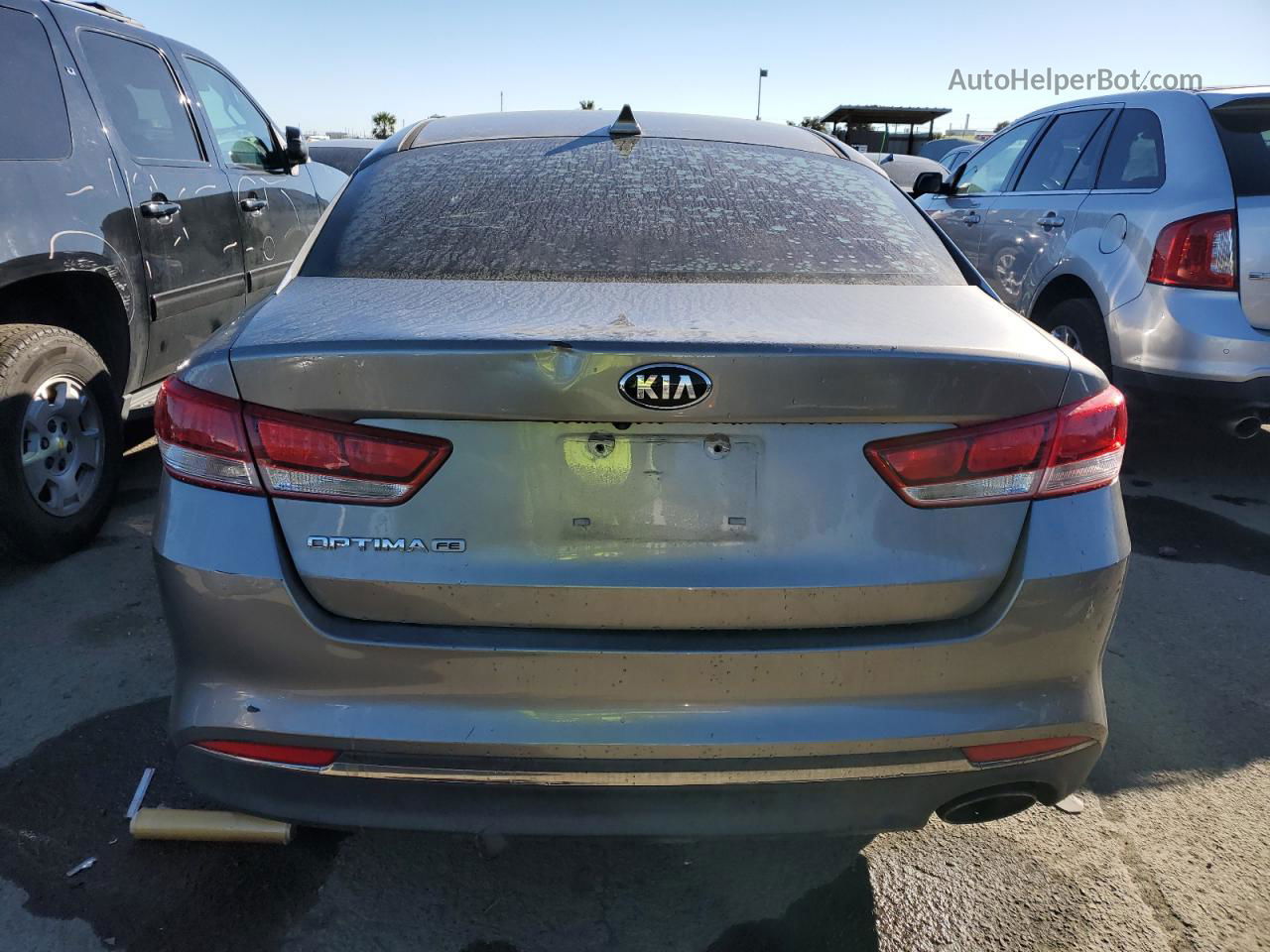 2016 Kia Optima Lx Gray vin: 5XXGT4L37GG016370