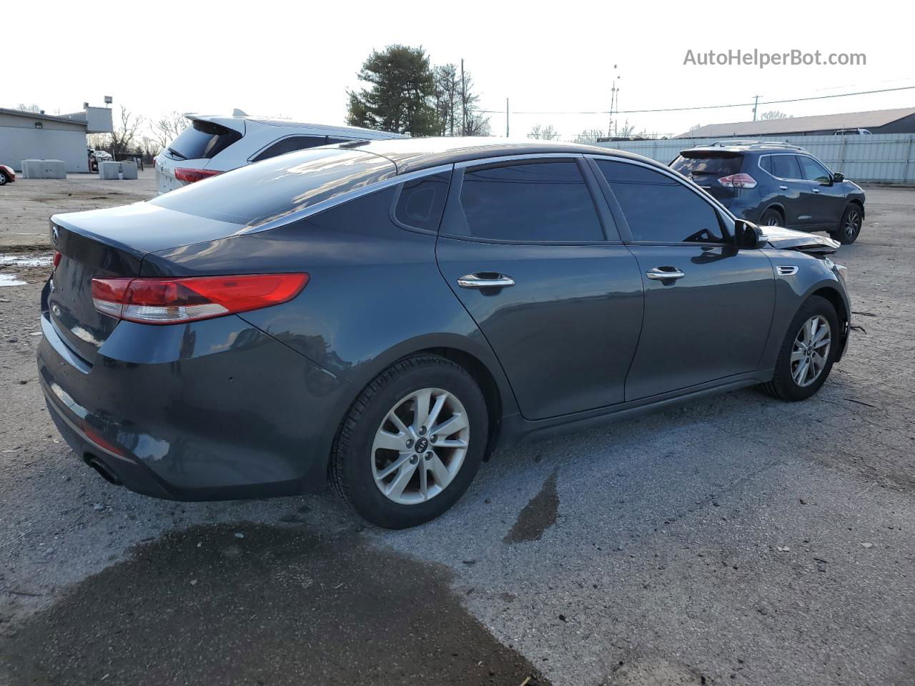 2016 Kia Optima Lx Gray vin: 5XXGT4L37GG027580