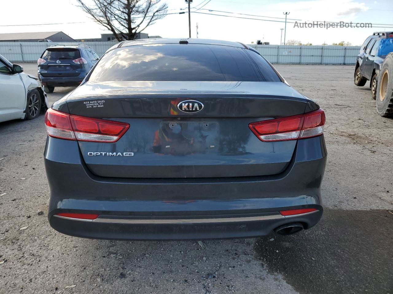 2016 Kia Optima Lx Gray vin: 5XXGT4L37GG027580