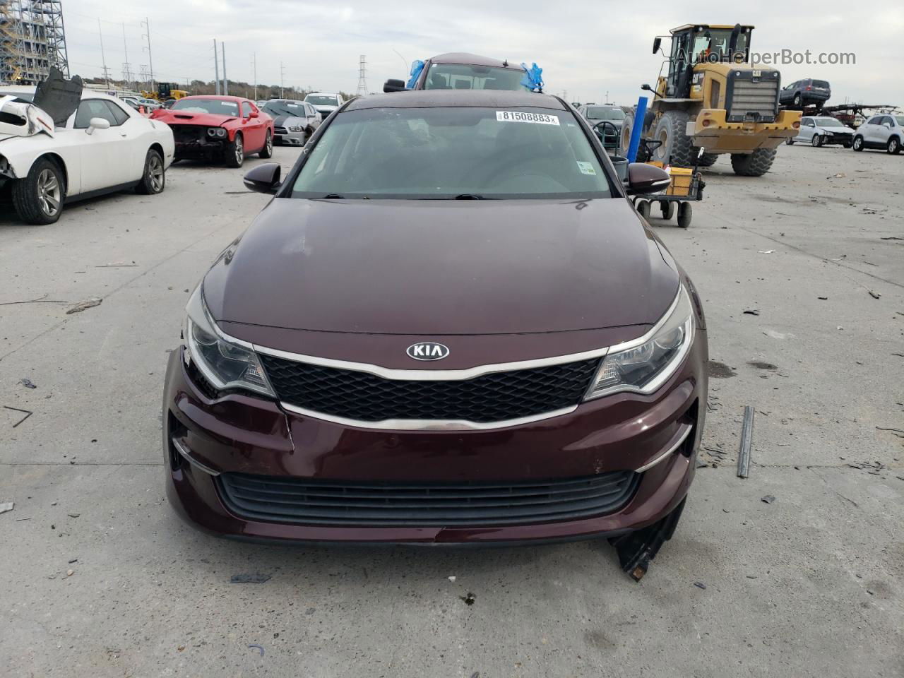 2016 Kia Optima Lx Maroon vin: 5XXGT4L37GG082806