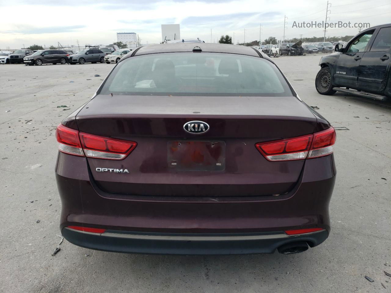 2016 Kia Optima Lx Maroon vin: 5XXGT4L37GG082806