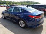 2016 Kia Optima Lx Синий vin: 5XXGT4L37GG083616