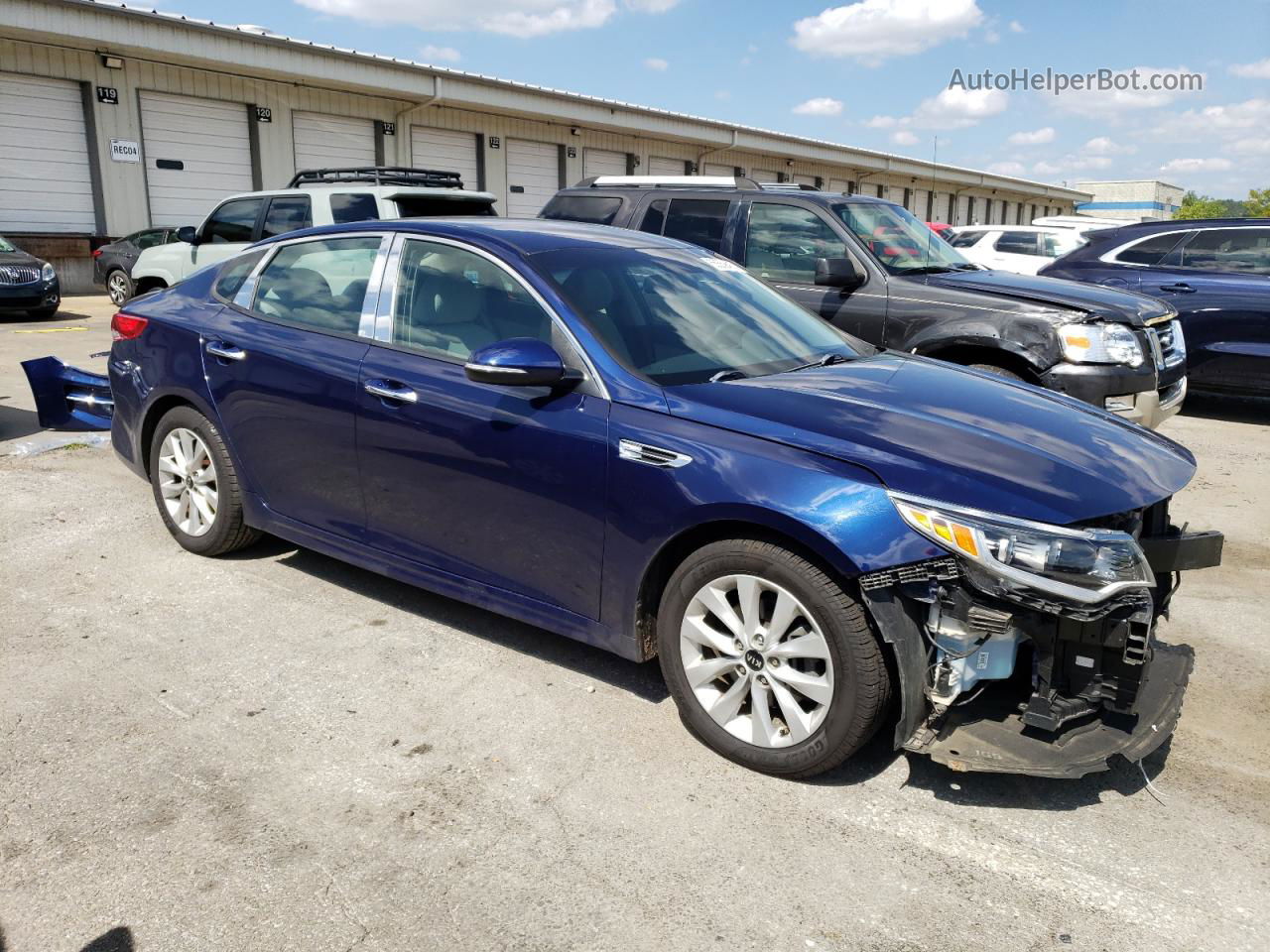 2016 Kia Optima Lx Blue vin: 5XXGT4L37GG083616