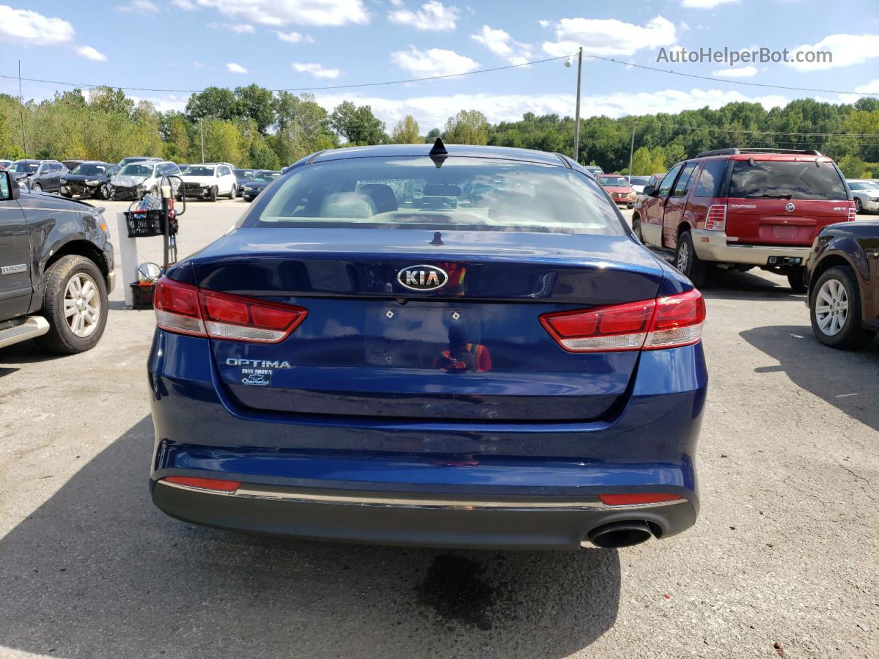 2016 Kia Optima Lx Blue vin: 5XXGT4L37GG083616