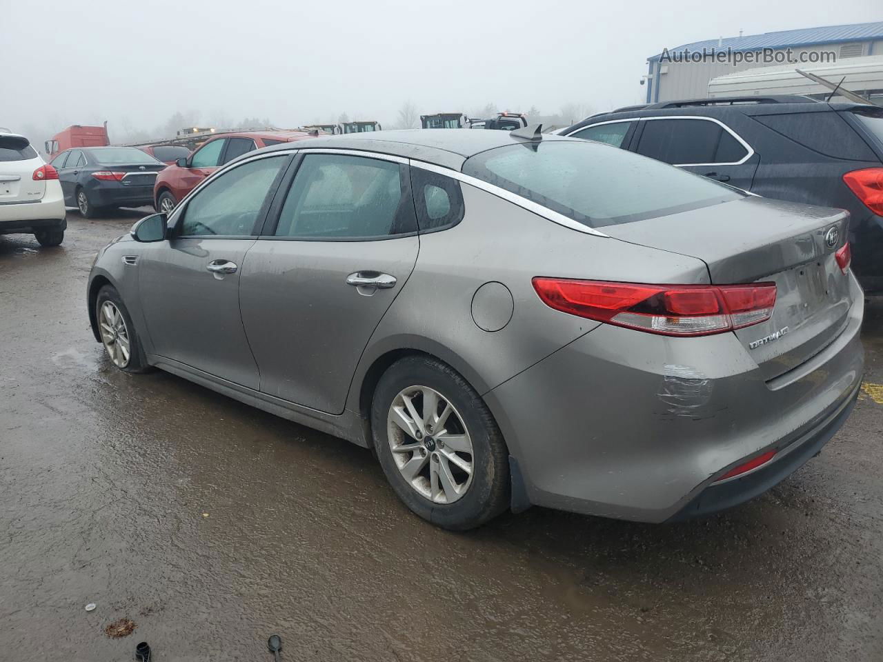 2016 Kia Optima Lx Gray vin: 5XXGT4L37GG092736