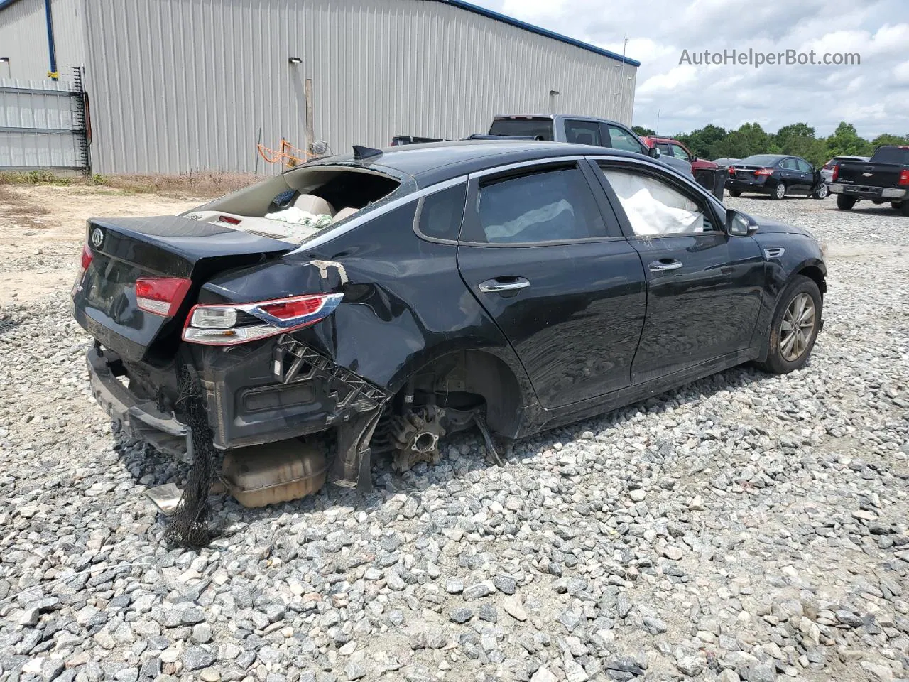 2016 Kia Optima Lx Black vin: 5XXGT4L37GG117165