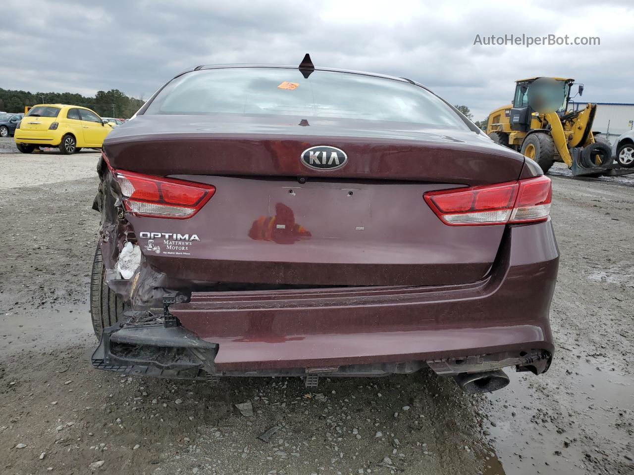 2017 Kia Optima Lx Maroon vin: 5XXGT4L37HG124621