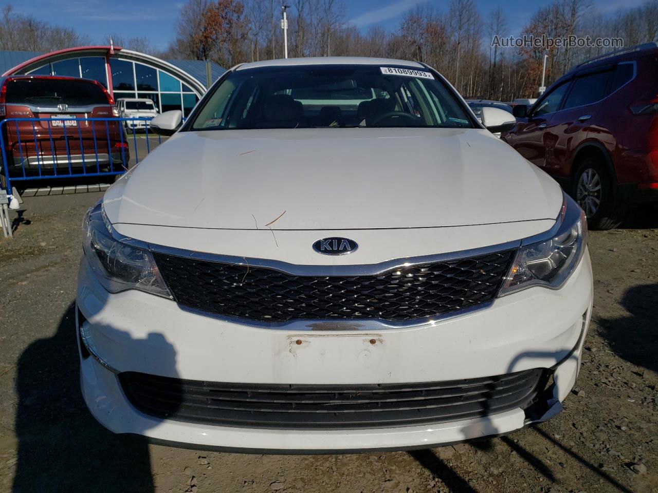 2017 Kia Optima Lx White vin: 5XXGT4L37HG149406