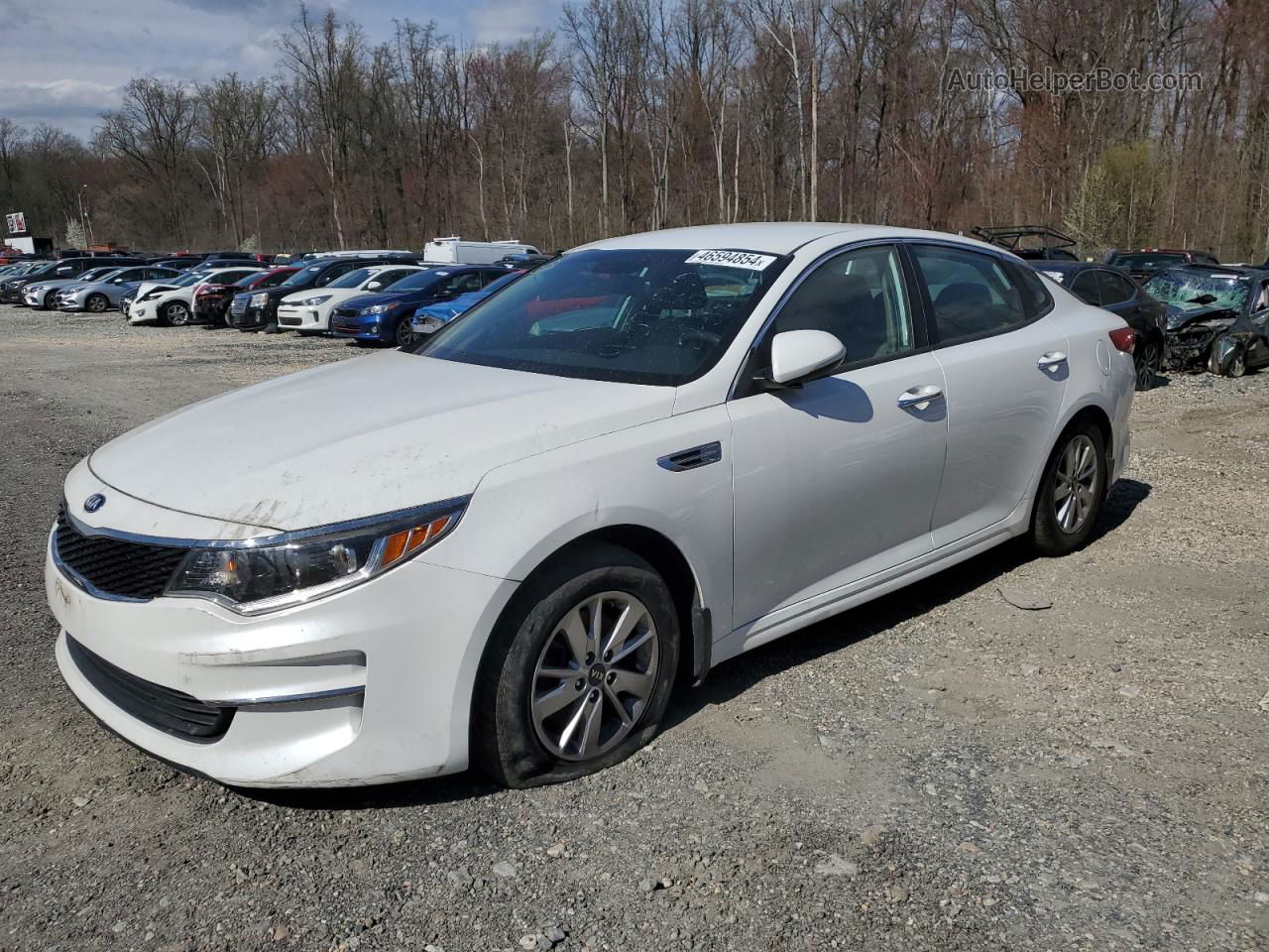 2017 Kia Optima Lx Белый vin: 5XXGT4L37HG157053