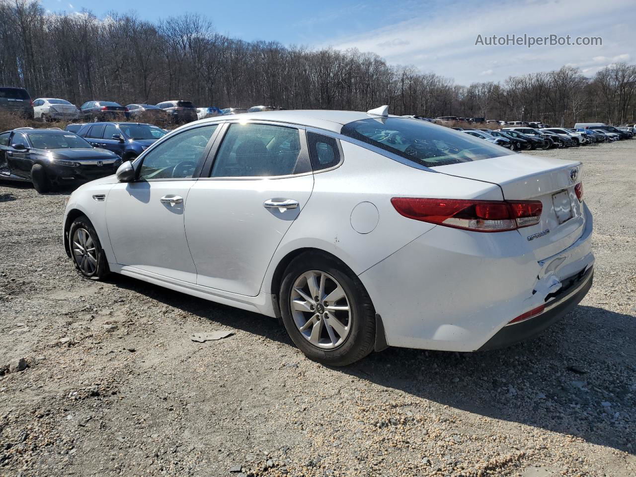 2017 Kia Optima Lx Белый vin: 5XXGT4L37HG157053