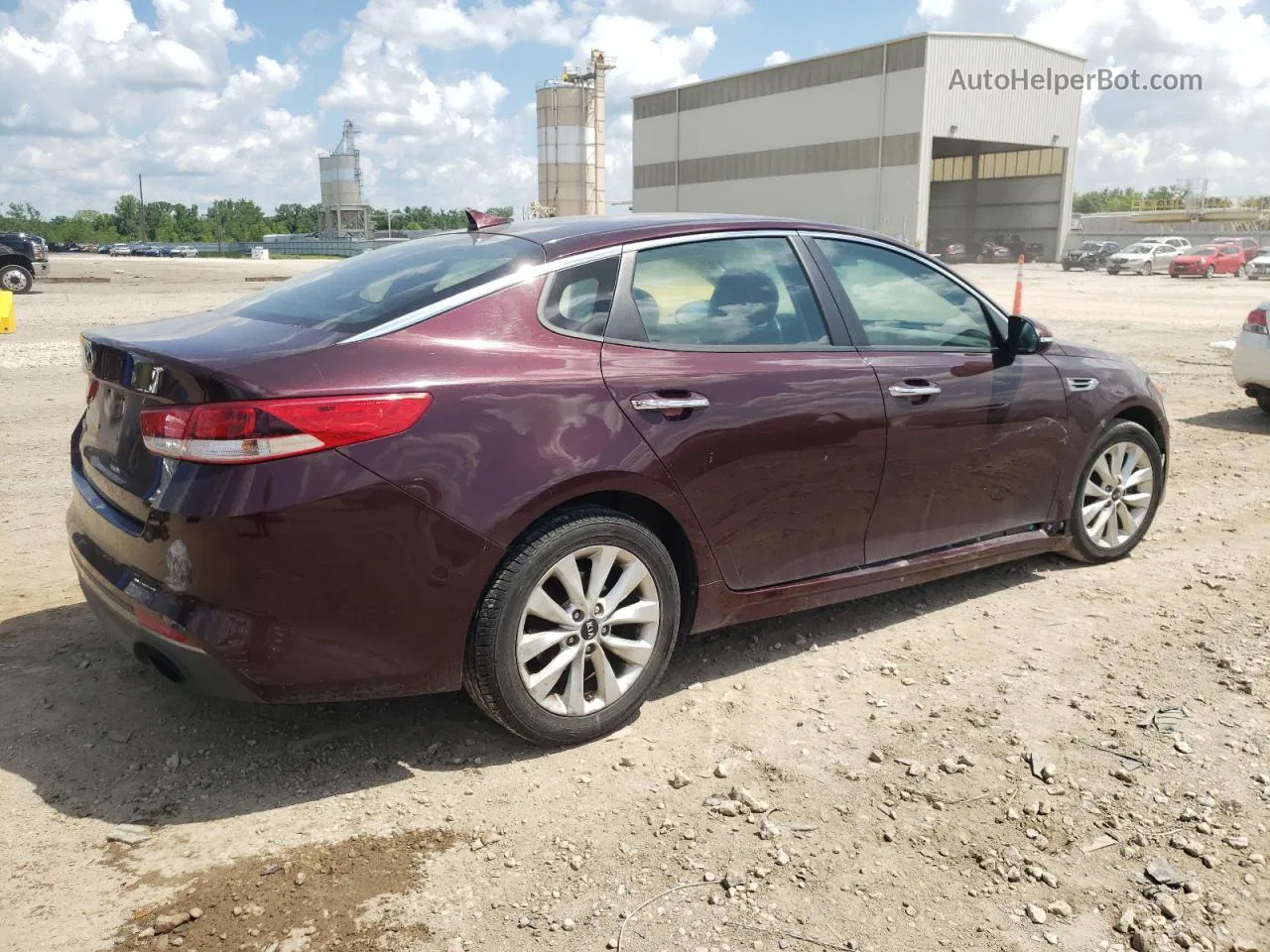 2017 Kia Optima Lx Burgundy vin: 5XXGT4L37HG167095