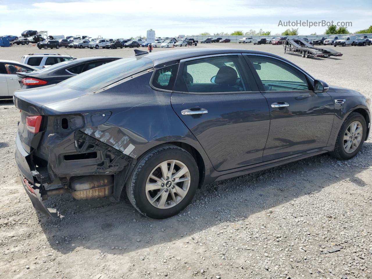 2017 Kia Optima Lx Charcoal vin: 5XXGT4L37HG175911