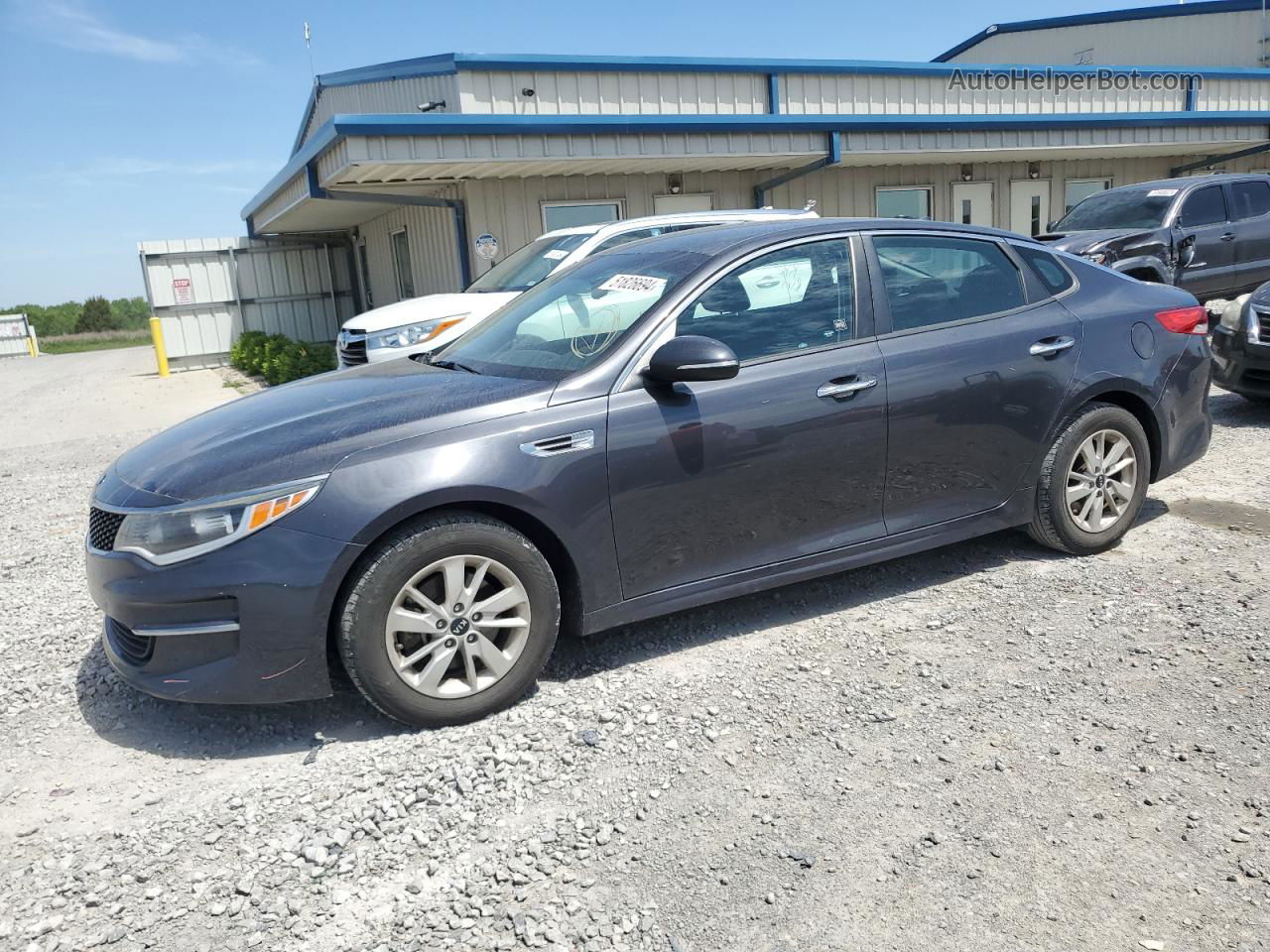 2017 Kia Optima Lx Charcoal vin: 5XXGT4L37HG175911